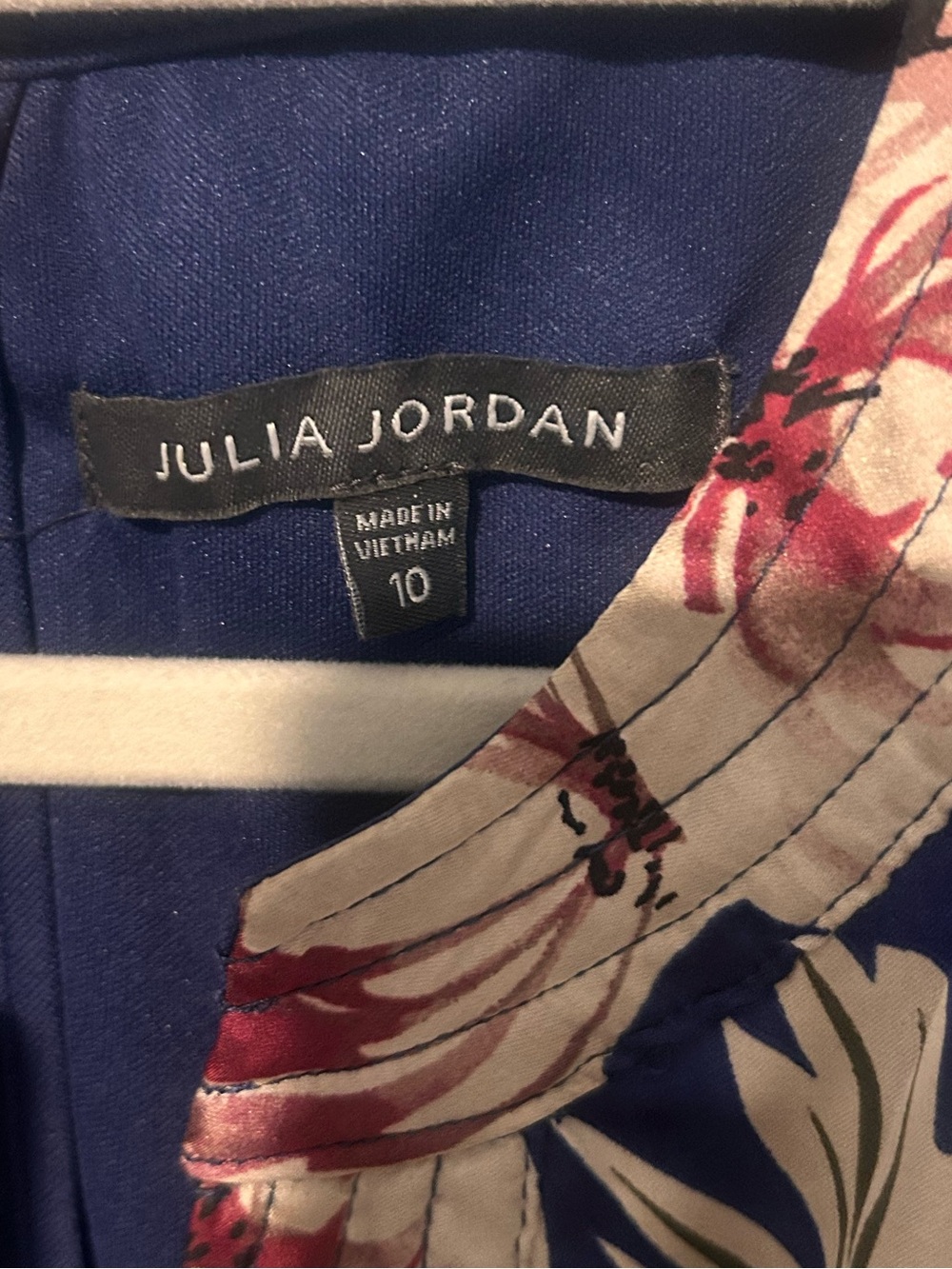 julia jordan Women's Printed Tiered-Short-Sleeve Dress Size 10 - Picture 4 of 8